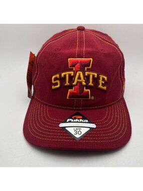 Iowa State Cyclones I-State Ultra Fit Hat Cap Maroon Gold NCAA Marching